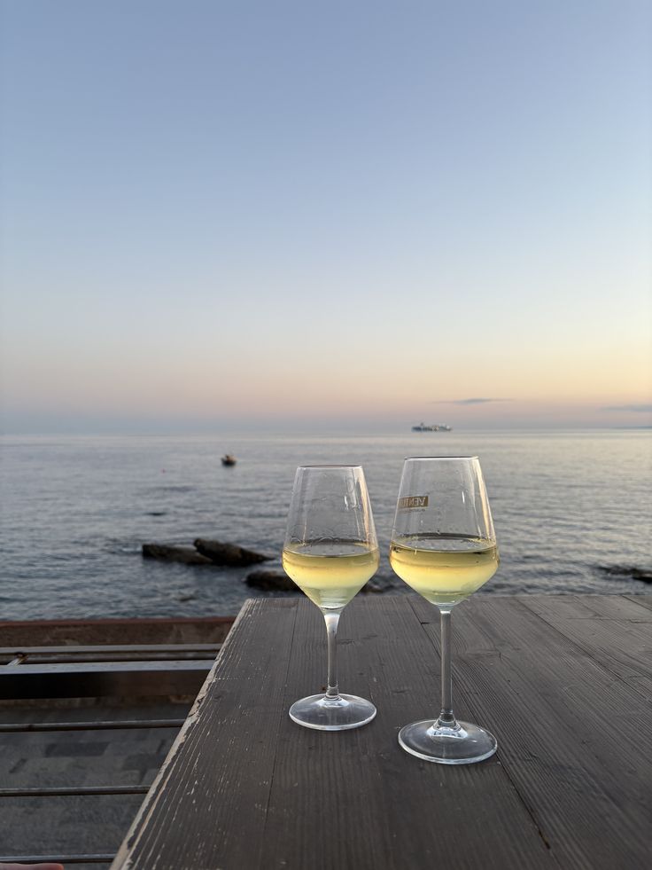 Wine glasses arranged for an everyday setting