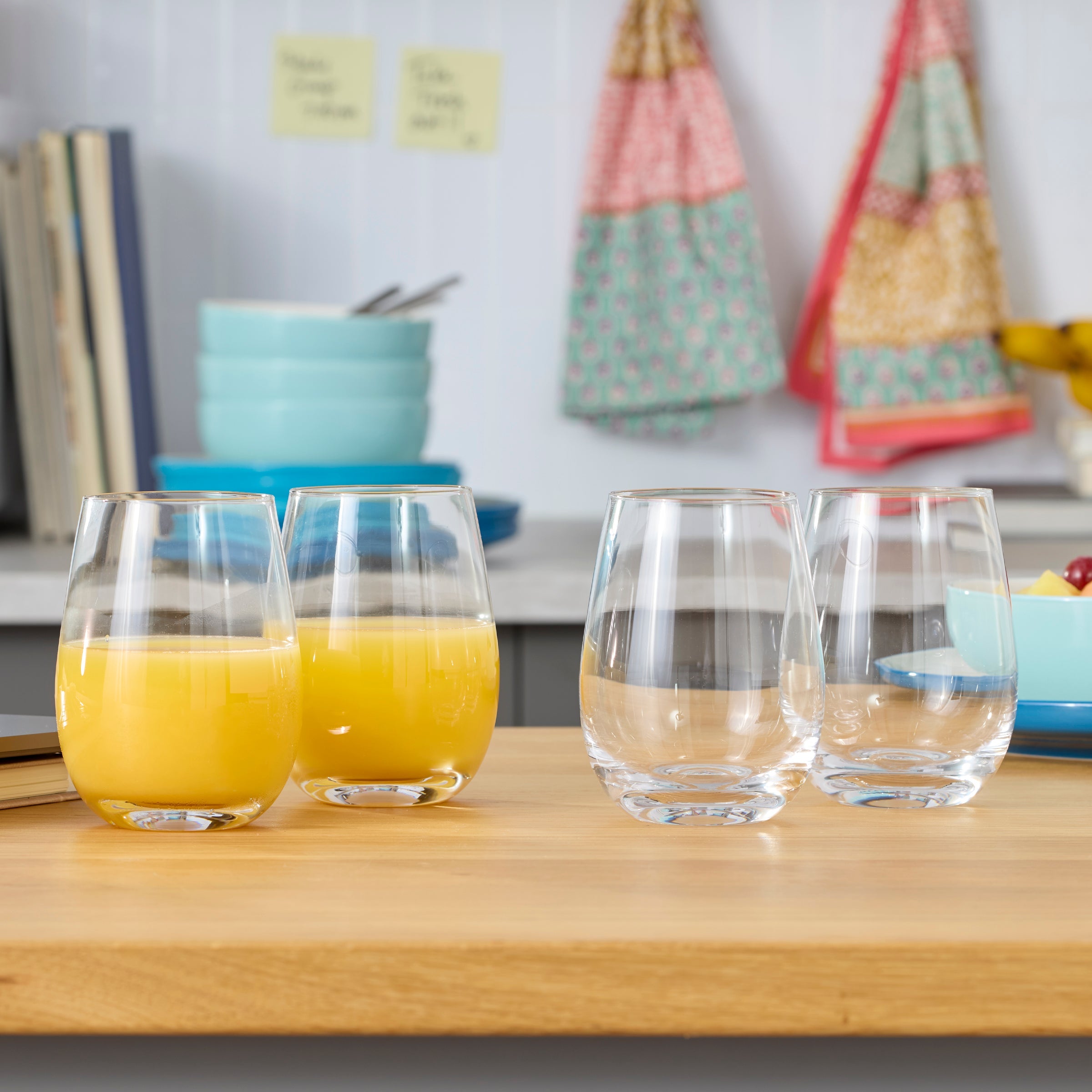 Classic Stemless Wine Glasses - Set of 4 - Image 4