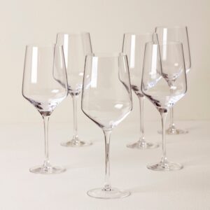 Angled Wine Glasses - Set of 6