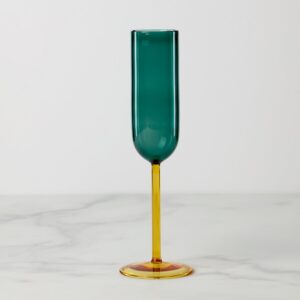 Artisan-Crafted Two-Tone Champagne Flute