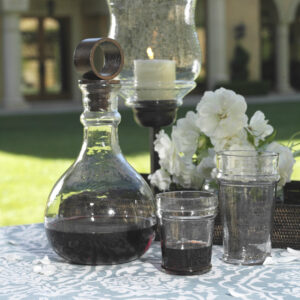 Hammered Glass Decanter
