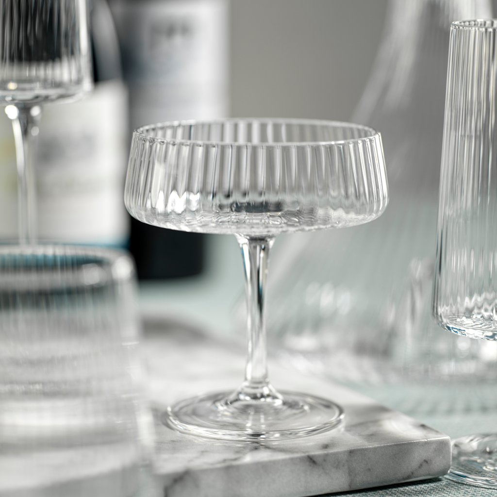 Fluted Textured Martini Glass Set of 4 - Image 2