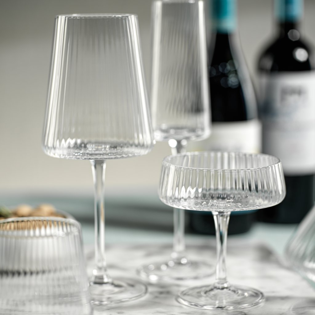 Fluted Textured Martini Glass Set of 4 - Image 4