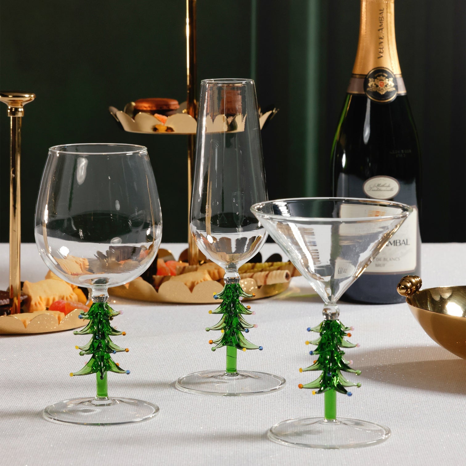 Holiday Tree Stem Glassware Collection - Image 3
