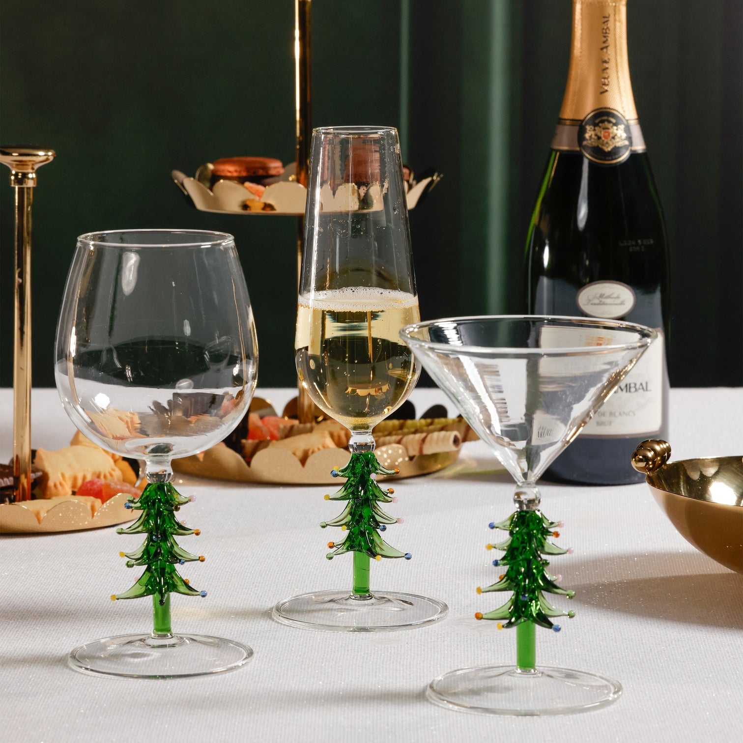 Holiday Tree Stem Glassware Collection - Image 2